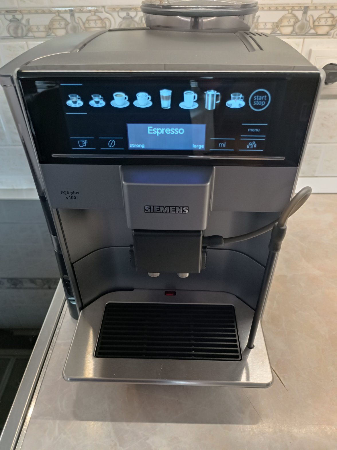 Siemens EQ6 plus s100 TE651209RW кафеавтомат, 637 кафета, с кутия