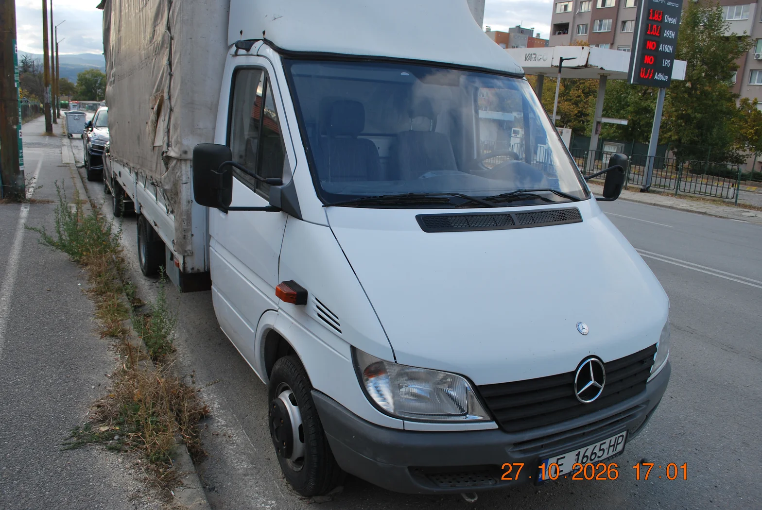 Mercedes-Benz Sprinter бордови с платнище, двойна задна гума